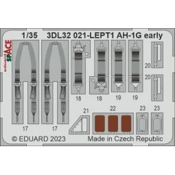 AH-1G early SPACE 1/35, 1/32 - Eduard Accessories 3DL32021