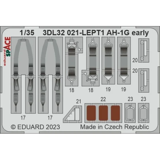 AH-1G early SPACE 1/35 - Eduard Accessories 3DL32021
