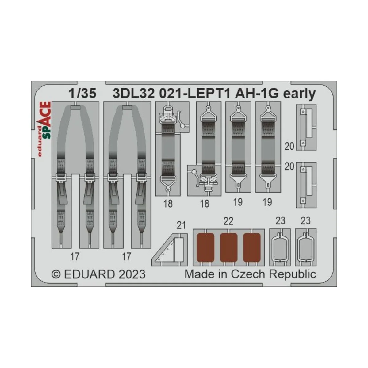AH-1G early SPACE 1/35, 1/32 - Eduard Accessories 3DL32021