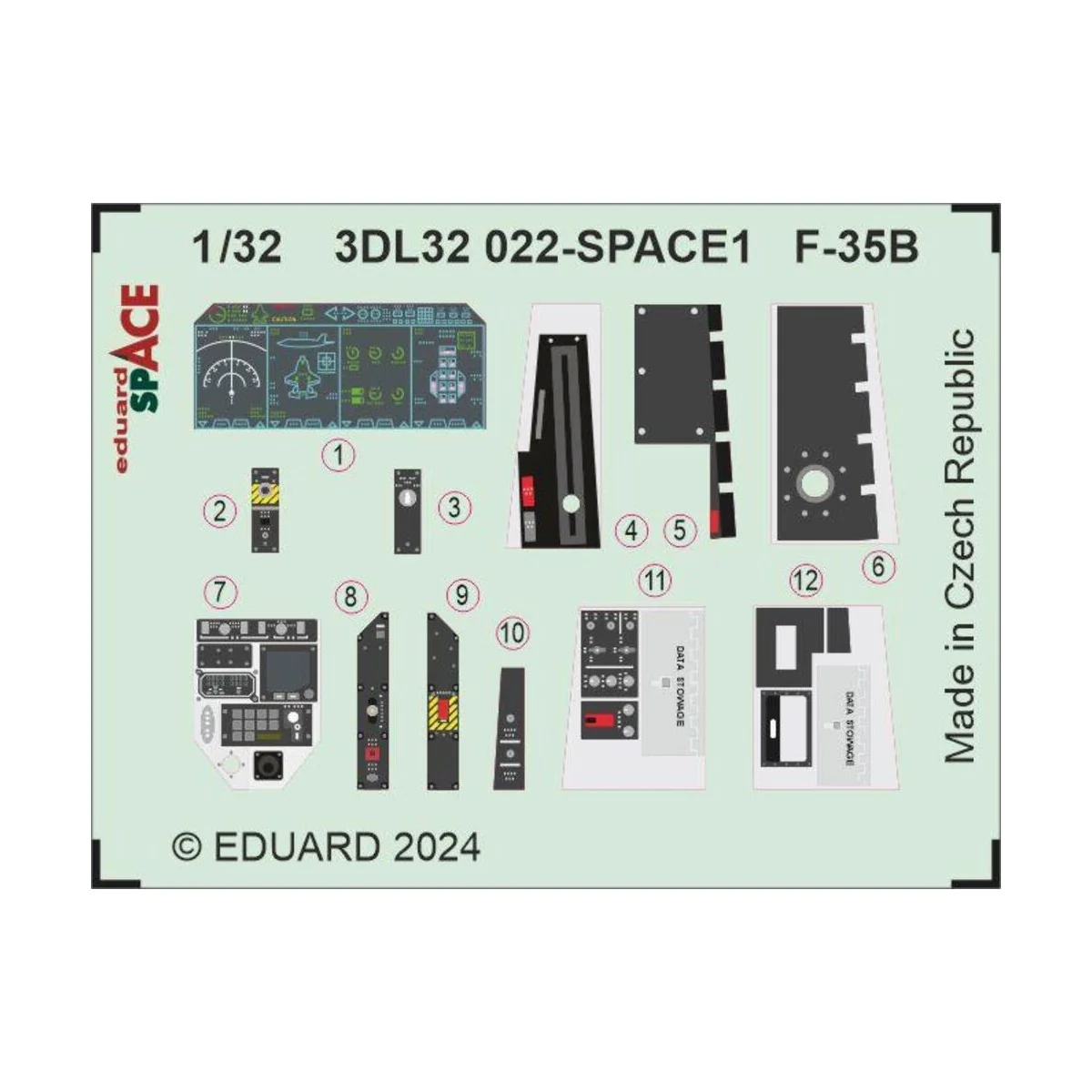 F-35B SPACE 1/32 - Eduard Accessories 3DL32022