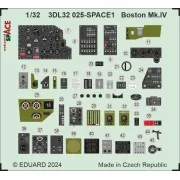 Boston Mk.IV SPACE HKM, 1/32 - Eduard Accessories 3DL32025