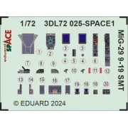 MiG-29 9-19 SMT SPACE 1/72 - Eduard Accessories 3DL72025