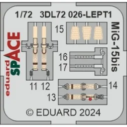 MiG-15bis SPACE 1/72 - Eduard Accessories 3DL72026