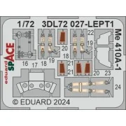 Me 410A-1 SPACE 1/72 AIRFIX, 1/72 - Eduard Accessories 3DL72027