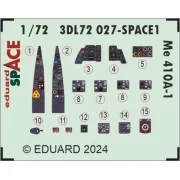 Me 410A-1 SPACE 1/72 AIRFIX - Eduard Accessories 3DL72027
