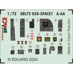 A-6A SPACE 1/72 TRUMPETER - Eduard Accessories 3DL72028