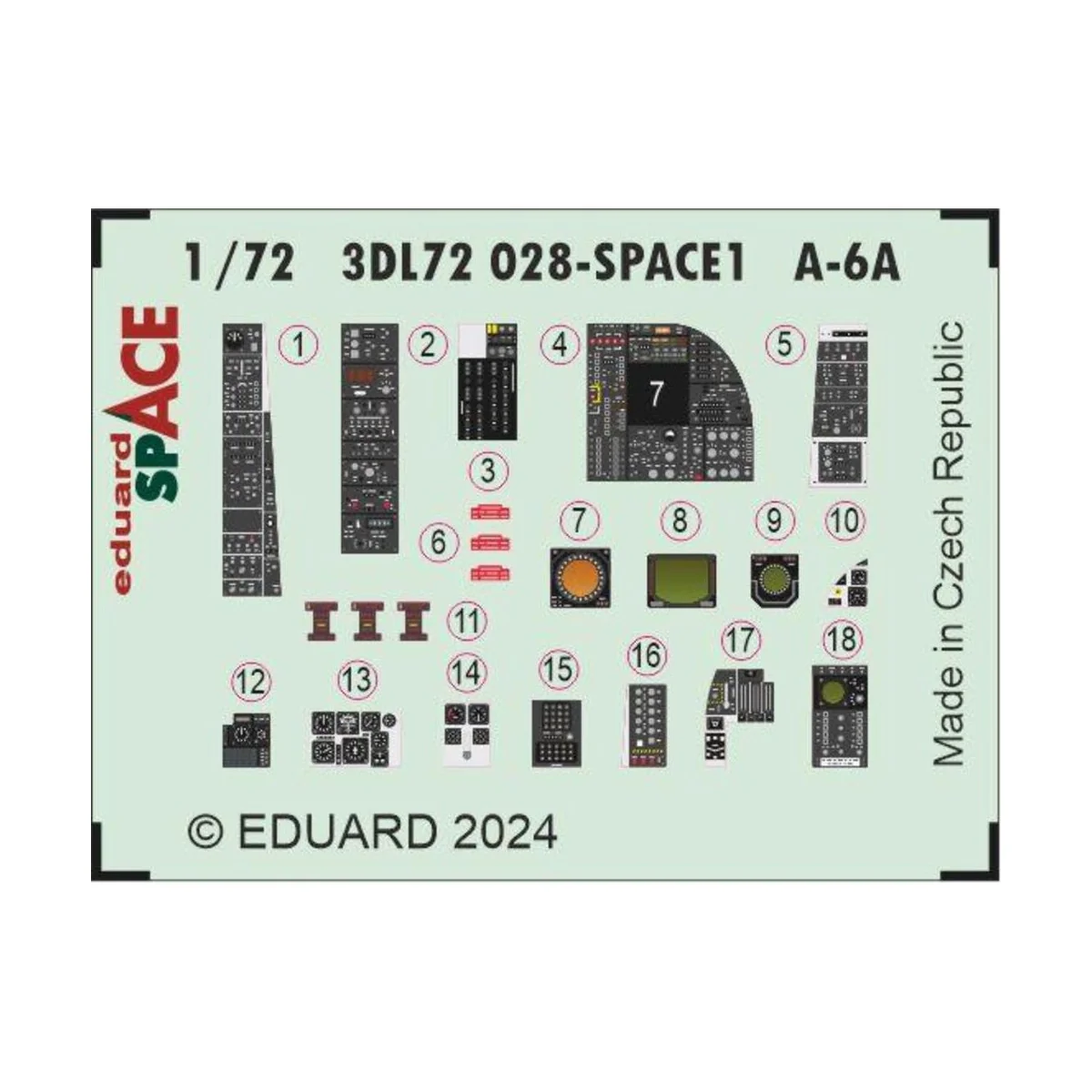 A-6A SPACE 1/72 TRUMPETER, 1/72 - Eduard Accessories 3DL72028 A-6A SPACE 1/72 TRUMPETER, 1/72 - Eduard Accessories 3DL72028