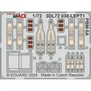 PBM-5A SPACE 1/72 ACADEMY - Eduard Accessories 3DL72030