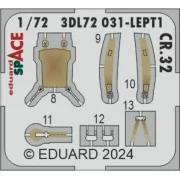 CR.32 SPACE ITALERI, 1/72 - Eduard Accessories 3DL72031 CR.32 SPACE ITALERI, 1/72 - Eduard Accessories 3DL72031