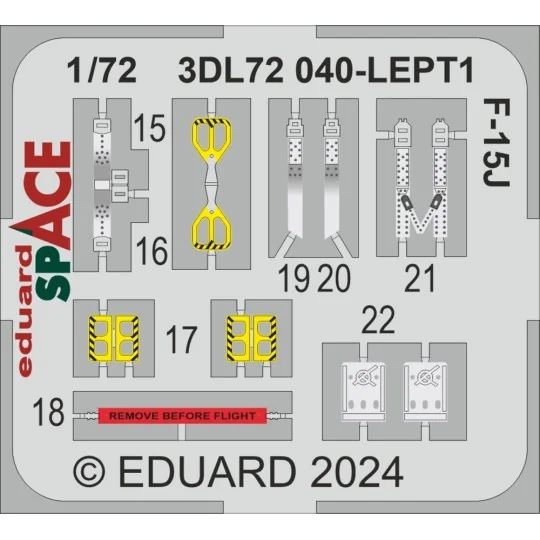 F-15J SPACE, 1/72 - Eduard Accessories 3DL72040