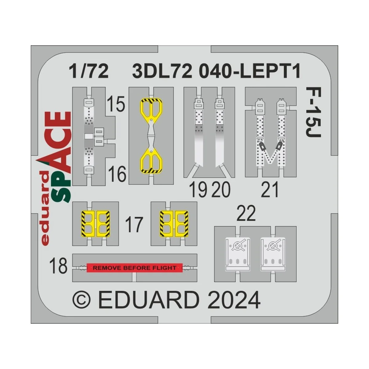F-15J SPACE 1/72 - Eduard Accessories 3DL72040