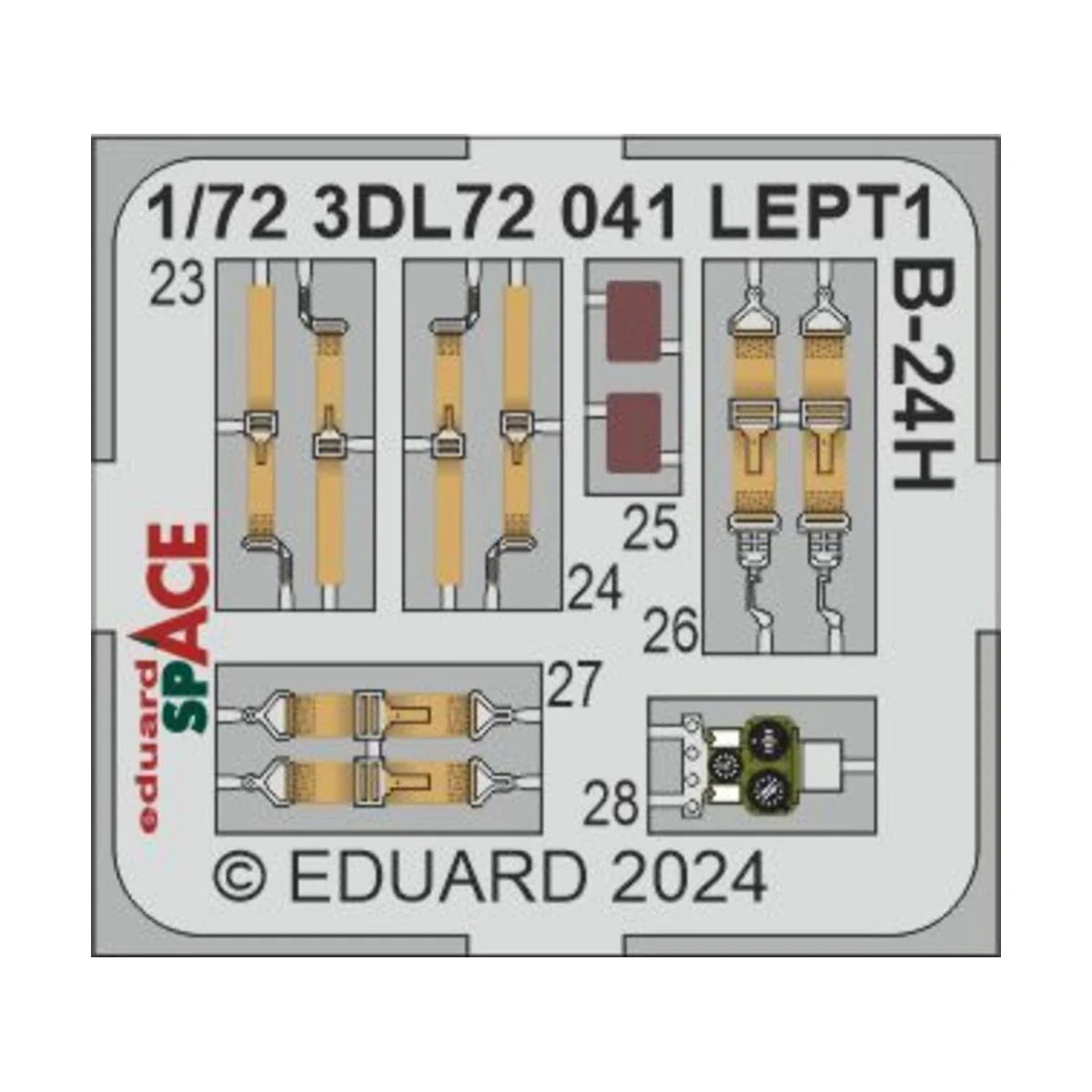 B-24H SPACE, 1/72 - Eduard Accessories 3DL72041