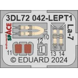 La-7 SPACE 1/72 - Eduard Accessories 3DL72042