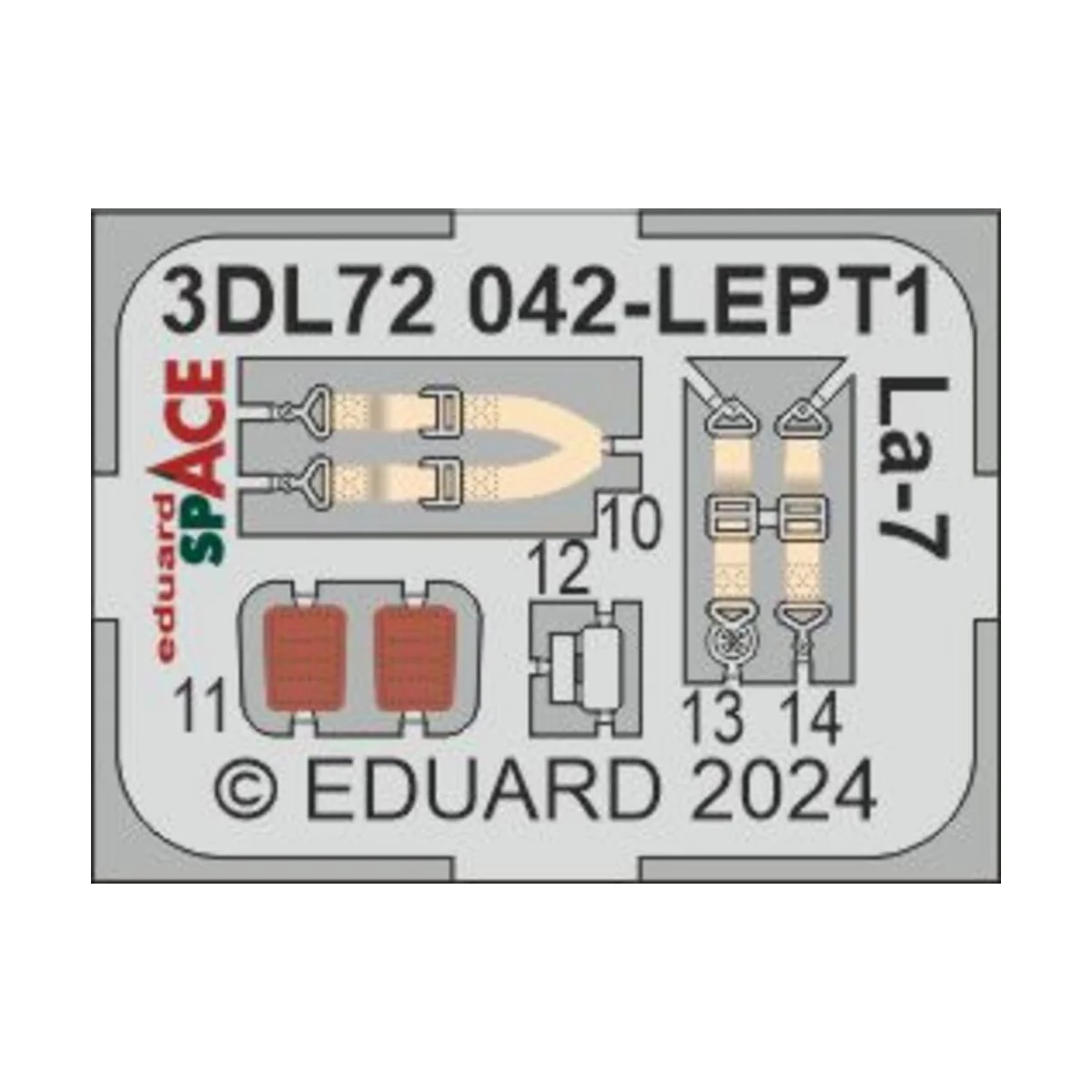 La-7 SPACE, 1/72 - Eduard Accessories 3DL72042