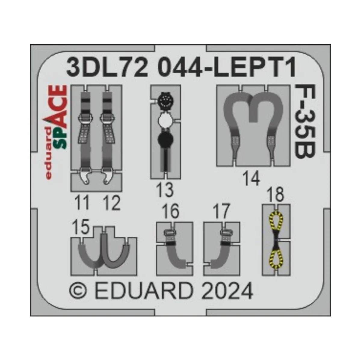 F-35B SPACE TAMIYA, 1/72 - Eduard Accessories 3DL72044