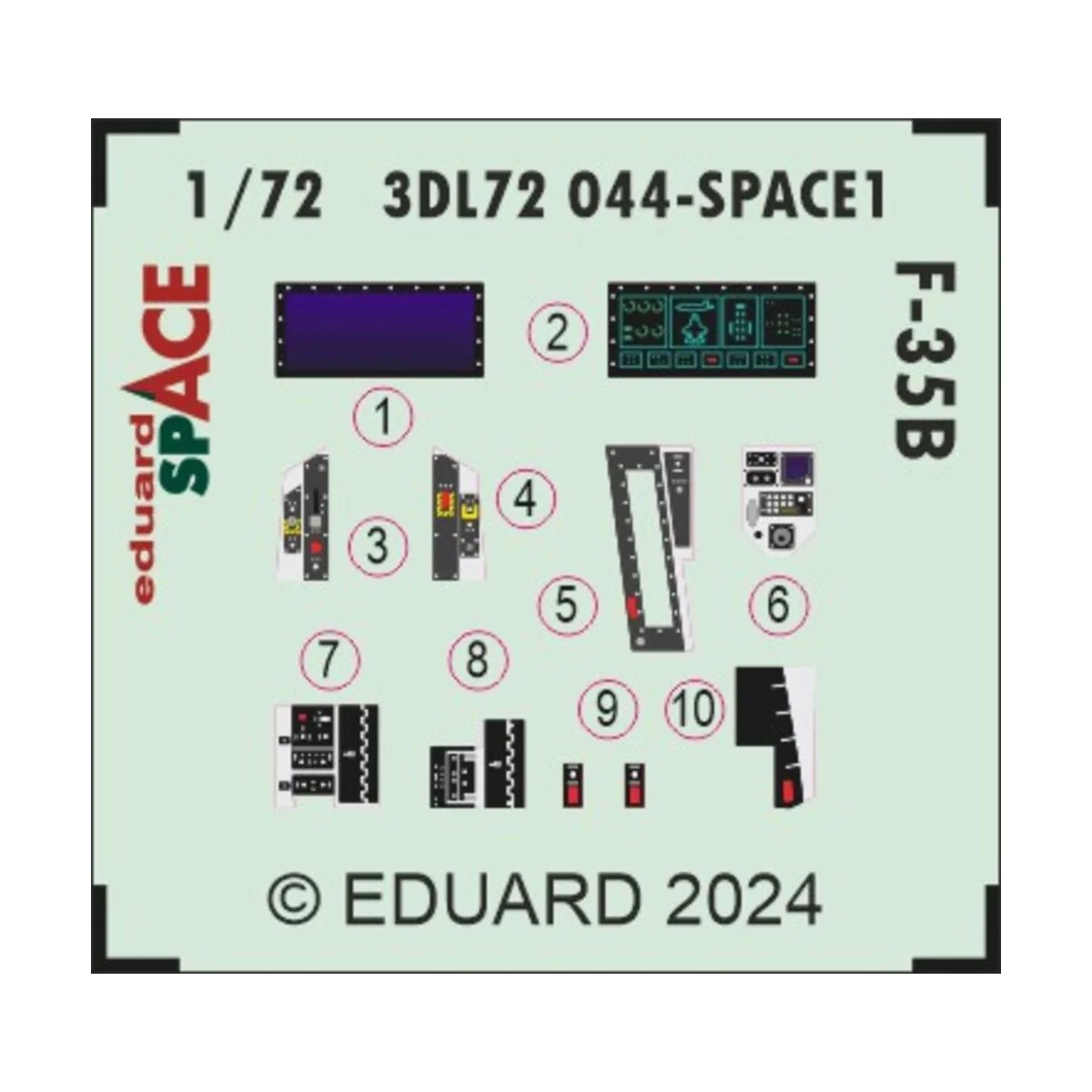 F-35B SPACE TAMIYA, 1/72 - Eduard Accessories 3DL72044