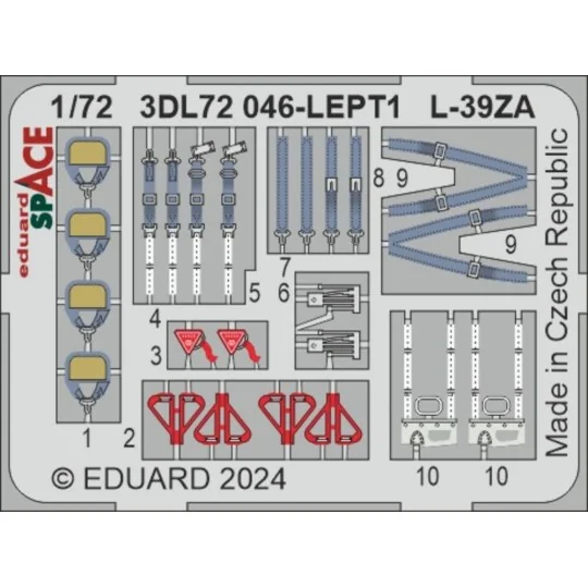 L-39ZA SPACE EDUARD, 1/72 - Eduard Accessories 3DL72046 L-39ZA SPACE EDUARD, 1/72 - Eduard Accessories 3DL72046
