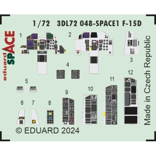 F-15D SPACE, 1/72 - Eduard Accessories 3DL72048 F-15D SPACE, 1/72 - Eduard Accessories 3DL72048