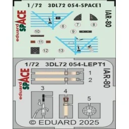 IAR-80 SPACE IBG, 1/72 - Eduard Accessories 3DL72054