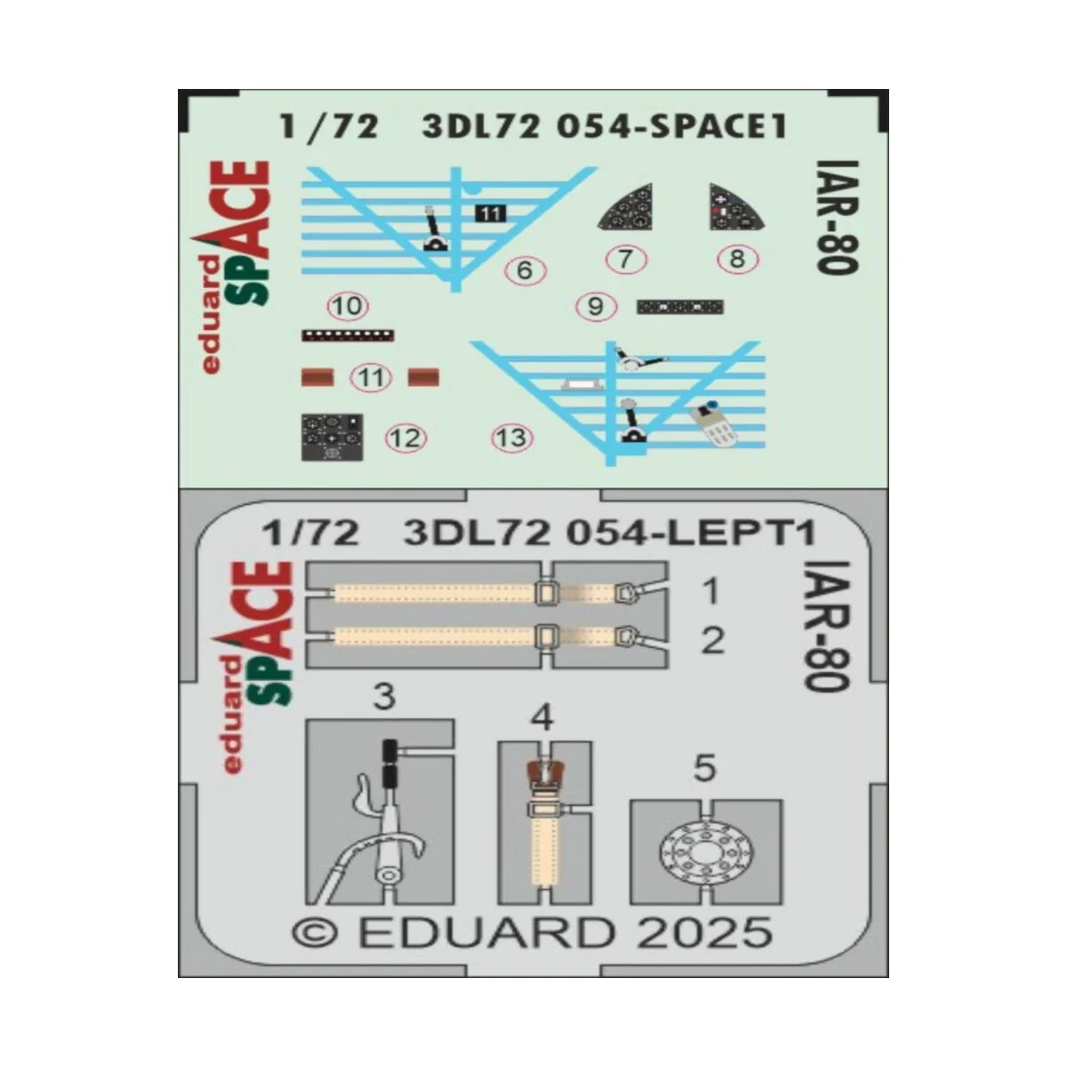 IAR-80 SPACE  IBG - Eduard Accessories 3DL72054