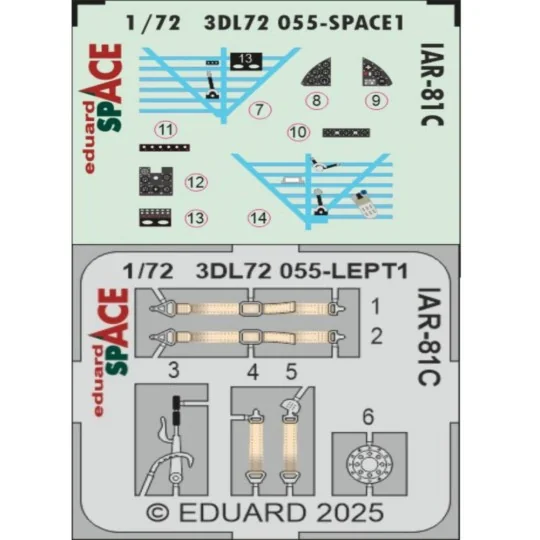 IAR-81C SPACE IBG, 1/72 - Eduard Accessories 3DL72055