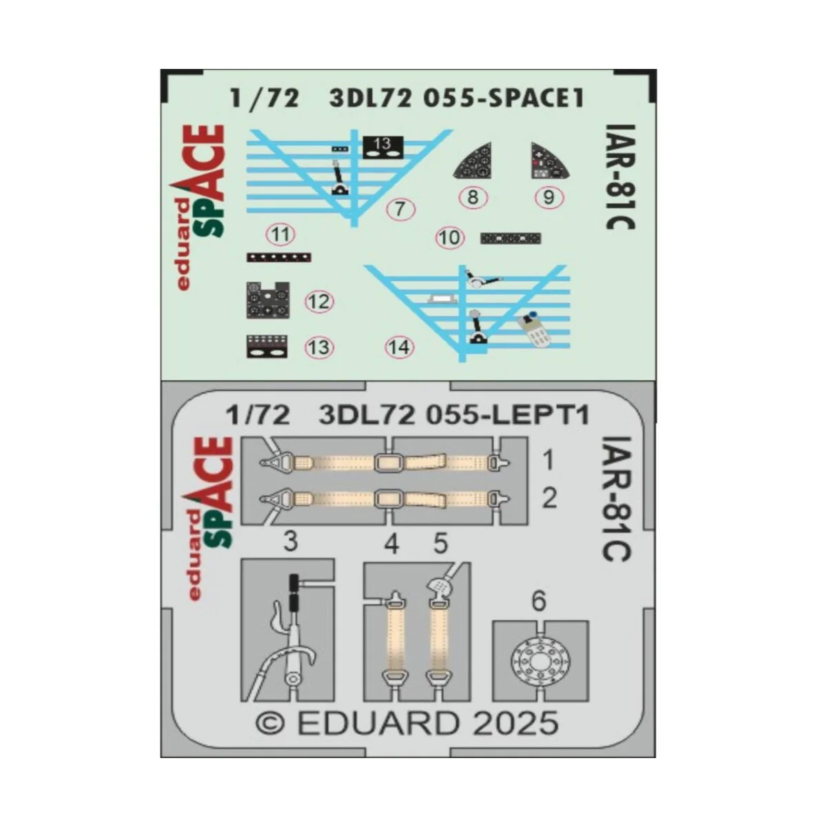 IAR-81C SPACE  IBG - Eduard Accessories 3DL72055