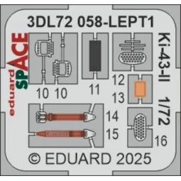 Ki-43-II SPACE ARMA HOBBY - Eduard Accessories 3DL72058