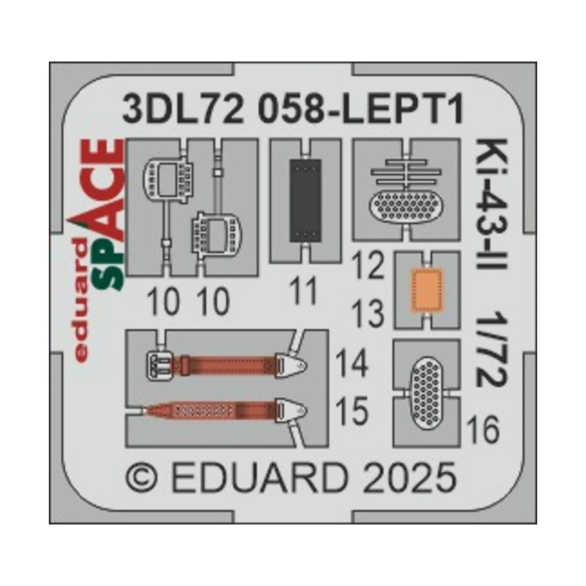 Ki-43-II SPACE ARMA HOBBY - Eduard Accessories 3DL72058