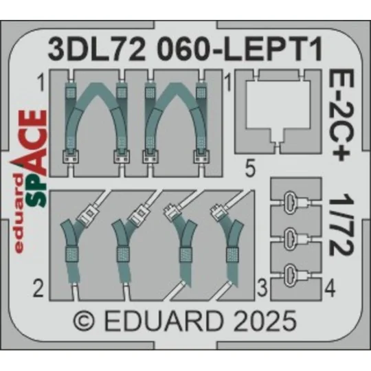 E-2C+ SPACE HELLER, 1/72 - Eduard Accessories 3DL72060