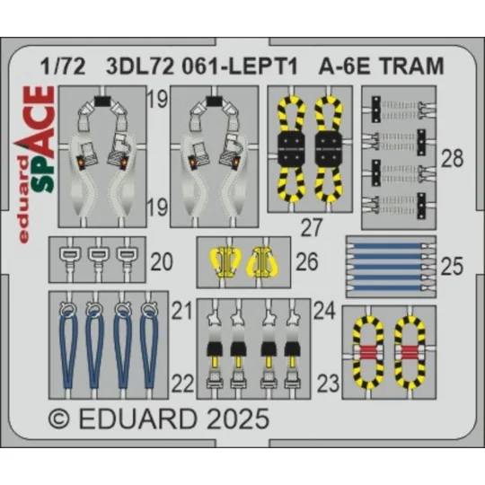 A-6E TRAM SPACE TRUMPETER, 1/72 - Eduard Accessories 3DL72061