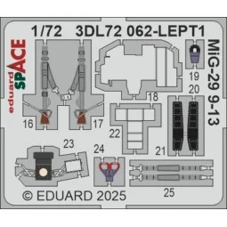 MiG-29 9-13 SPACE GREAT WALL HOBBY, 1/72 - Eduard Accessories 3DL72062