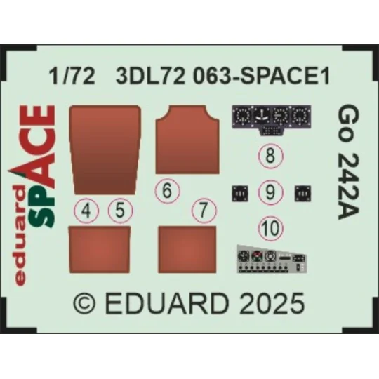 Go 242A SPACE IBG, 1/72 - Eduard Accessories 3DL72063