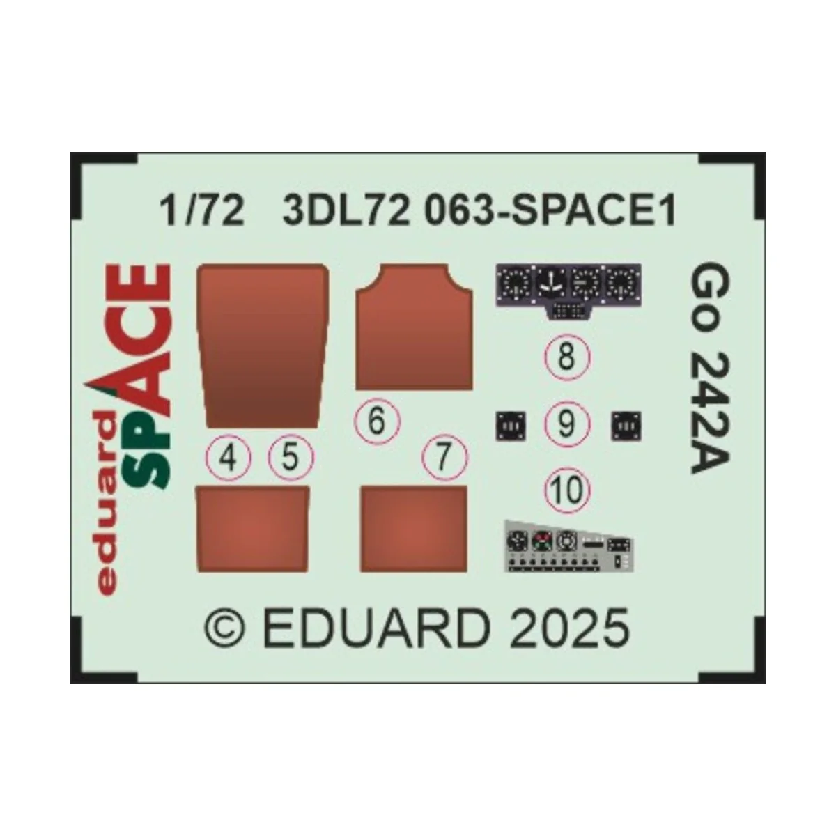 Go 242A SPACE IBG, 1/72 - Eduard Accessories 3DL72063