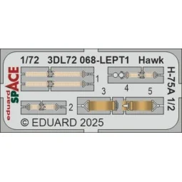 Hawk H-75A 1/2 SPACE ARMA HOBBY - Eduard Accessories 3DL72068
