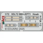 Hawk H-75A 1/2 SPACE ARMA HOBBY - Eduard Accessories 3DL72068