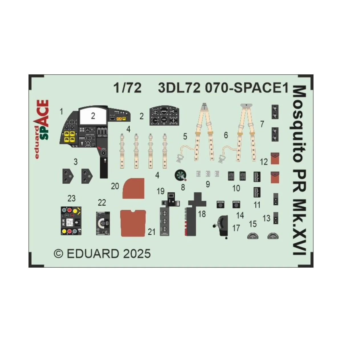 Mosquito PR Mk.XVI SPACE 1/72 for Special Hobby, 1/72 - Eduard Acce... Mosquito PR Mk.XVI SPACE 1/72 for Special Hobby, 1/72 - Eduard Acce...