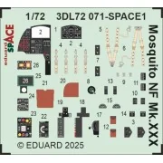 Mosquito NF Mk.XXX SPACE 1/72 for Special Hobby - Eduard Accessorie...