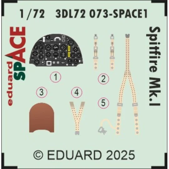 Spitfire Mk.I SPACE for IBG - Eduard Accessories 3DL72073