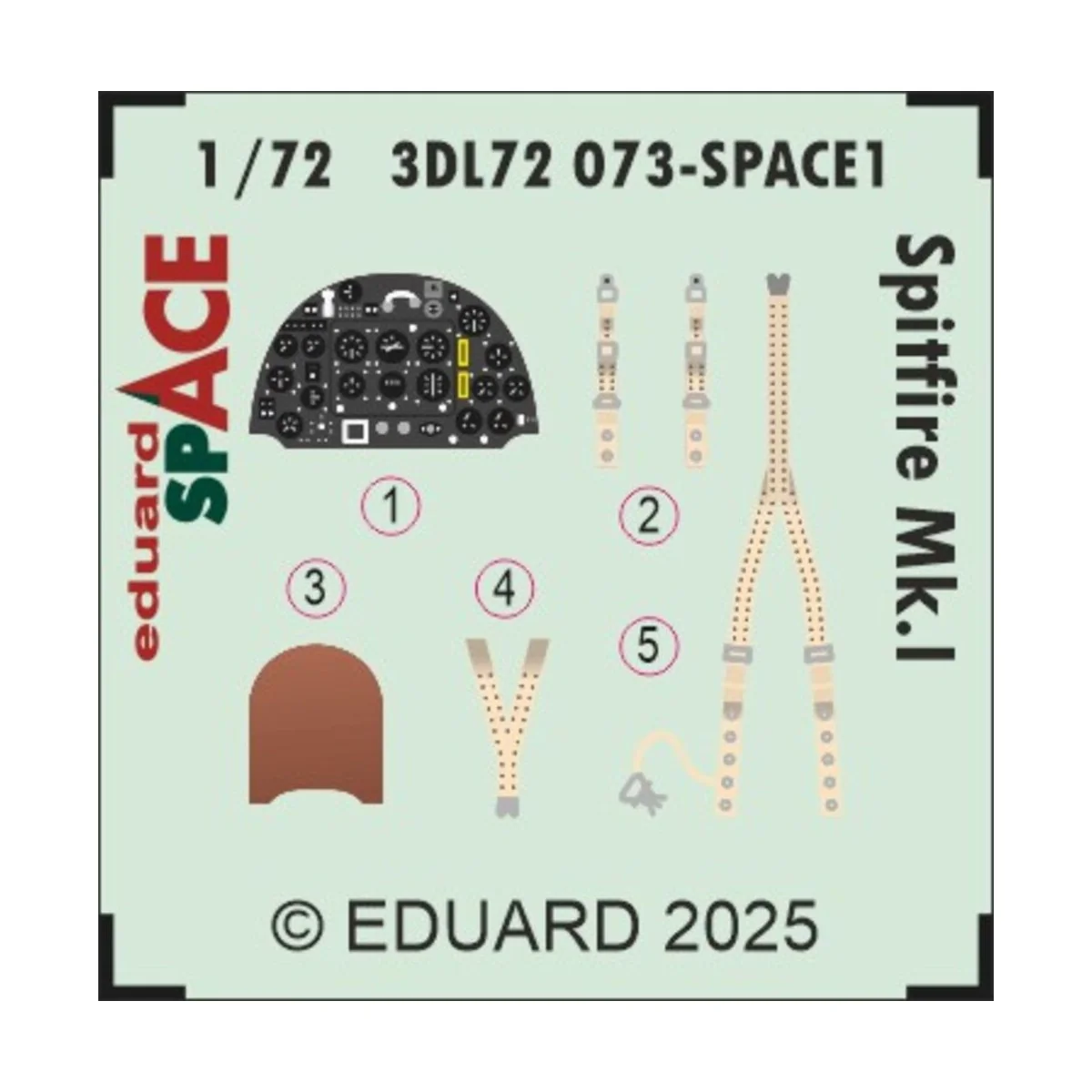 Spitfire Mk.I SPACE for IBG - Eduard Accessories 3DL72073