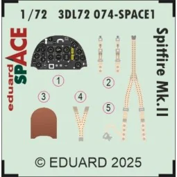 Spitfire Mk.II SPACE for IBG - Eduard Accessories 3DL72074
