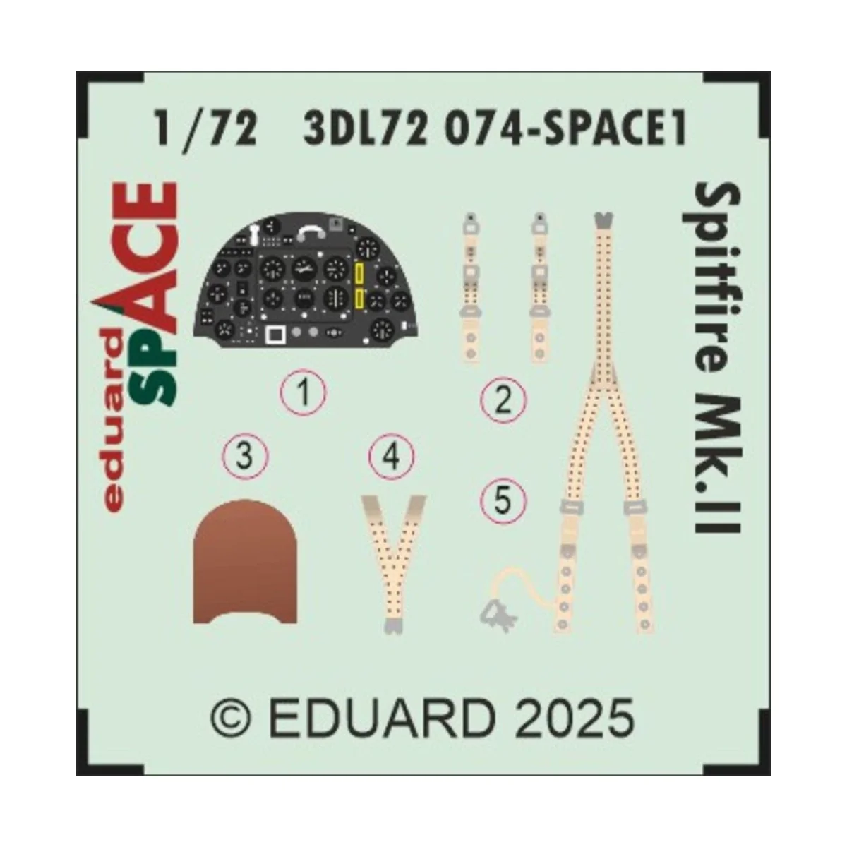 Spitfire Mk.II SPACE for IBG - Eduard Accessories 3DL72074