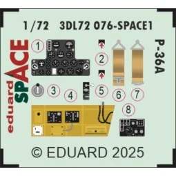 P-36A SPACE for Arma Hobby, 1/72 - Eduard Accessories 3DL72076