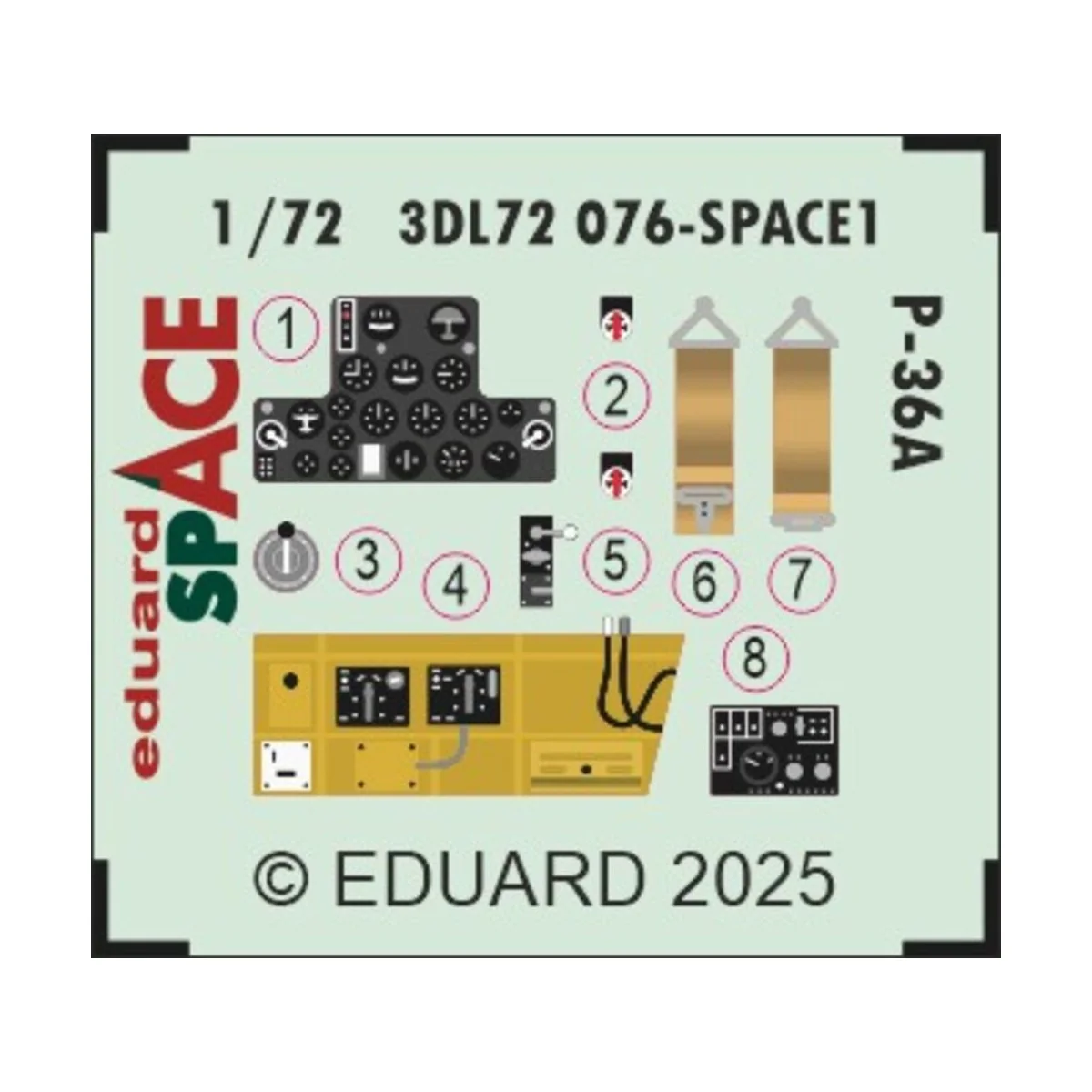 P-36A SPACE for Arma Hobby - Eduard Accessories 3DL72076