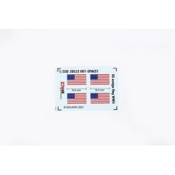 US ensign flag WWII SPACE, 1/350 - Eduard Accessories 3DL53001