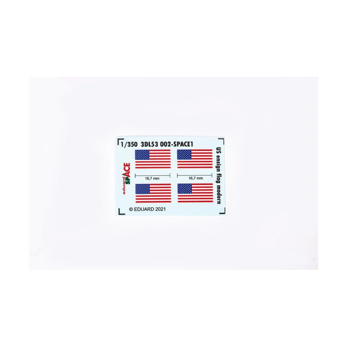 US ensign flag modern SPACE - Eduard Accessories 3DL53002