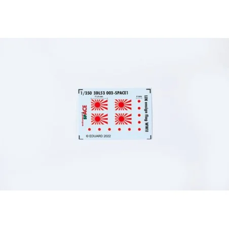 IJN ensign flag WWII SPACE, 1/350 - Eduard Accessories 3DL53003