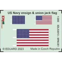 US Navy ensign & union jack flag SPACE 1/200, 1/350 - Eduard Access...