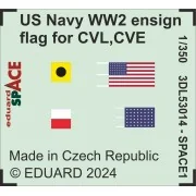 US Navy WW2 ensign flag for CVL, CVE, CL & DD SPACE - Eduard Access...