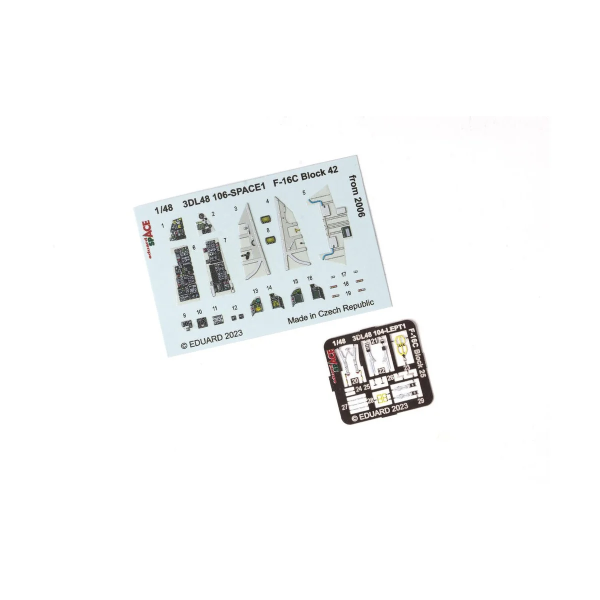F-16C Block 42 from 2006 SPACE 1/48 for KINETIC - Eduard Accessorie...