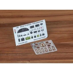 B-25J glazed nose SPACE 1/48 HKM - Eduard Accessories 3DL48111